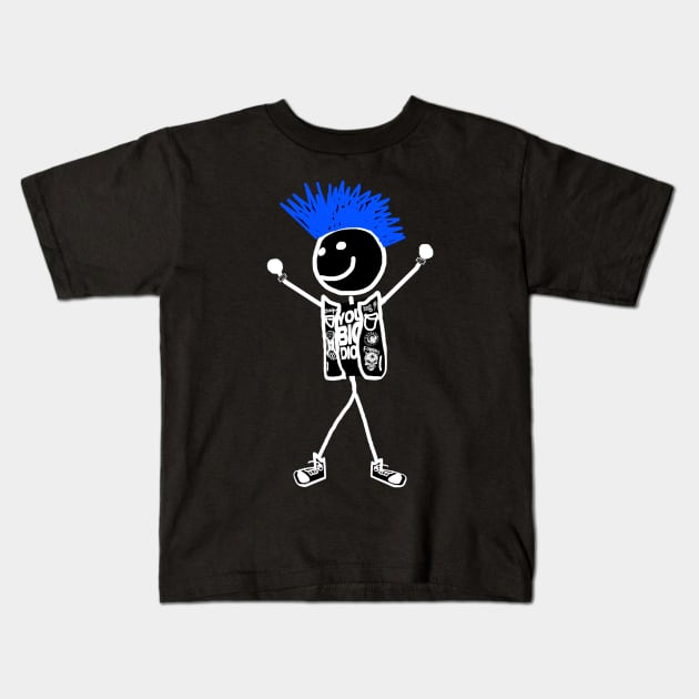 Stickman Lance Kids T-Shirt by Vancouver Punk Calendar 